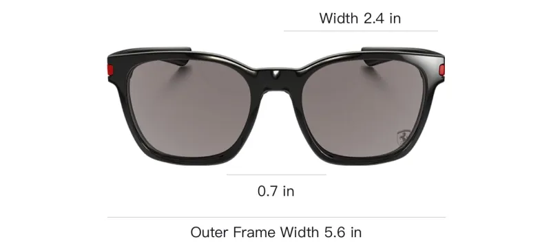 Oakley Plate Frame Square Sunglasses Unisex Black-3
