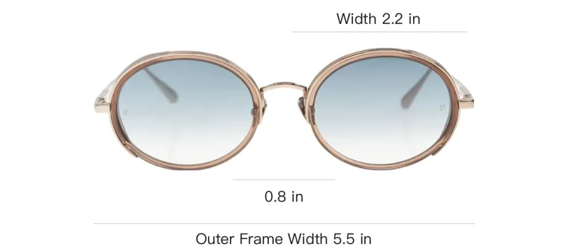 Linda Farrow Finn Oval Frame Sunglasses-1