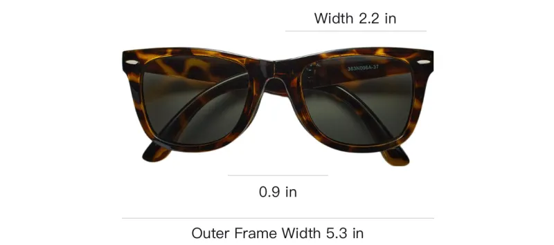 UNIQLO Oval Sunglasses Unisex Black/Tortoiseshell-1