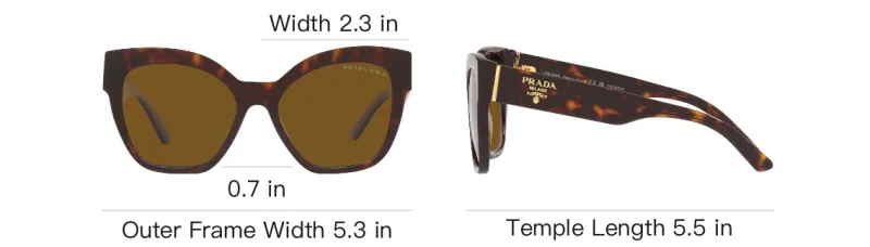 PRADA Butterfly Frame Logo Printed Sunglasses-4