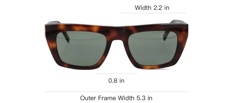 SAINT LAURENT Sl M131 Rectangular Frame Sunglasses-2
