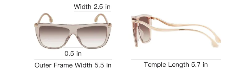 Jimmy Choo Plastic Square Sunglasses Women's Brown-3