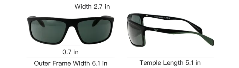 EMPORIO ARMANI Men's Aviator Sunglasses-4