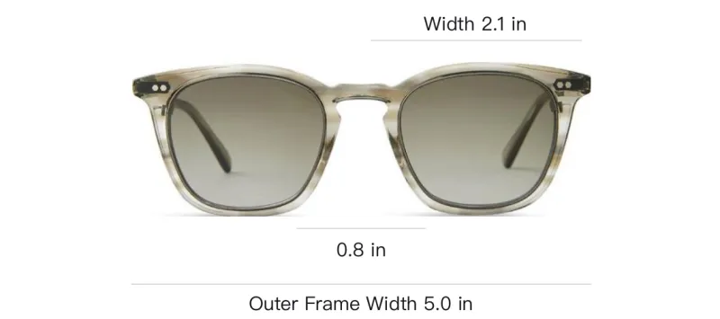 Mr. Leight Acetate Square Sunglasses Men's Sky Gray/Asphalt Gray-2