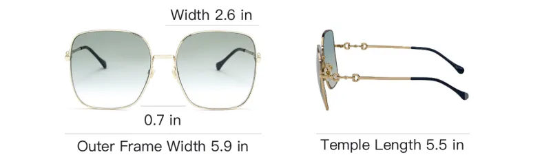 GUCCI Square Frame Sunglasses-3