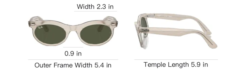 RayBan Cellulose Propionate Oval Sunglasses Men's White-3