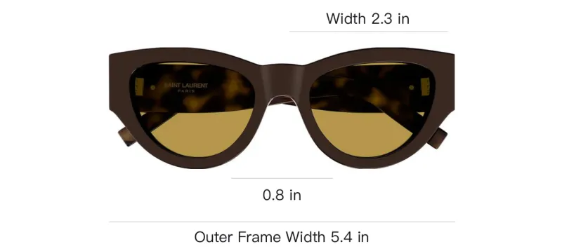 SAINT LAURENT Recycled Acetate Cat Eye Sunglasses Women's Tortoiseshell-2