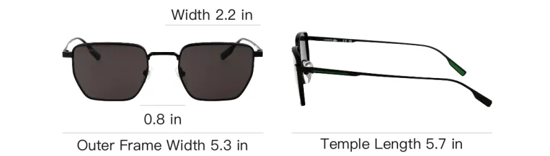 LACOSTE Retro Square frame Sunglasses-4