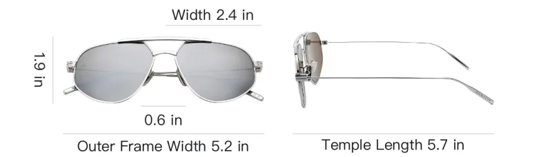 GIVENCHY Metal Aviator Sunglasses Unisex Silver-3