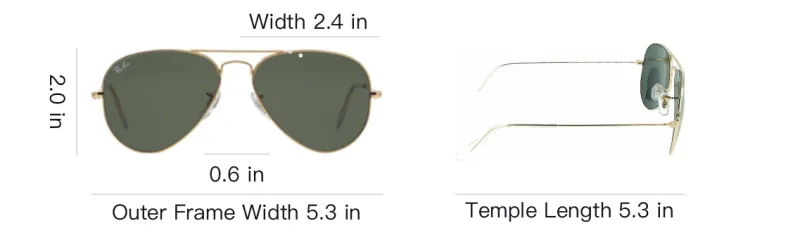 RayBan Metal Aviator Sunglasses Unisex Green-8