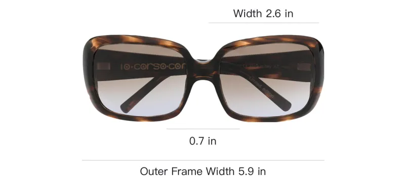 10 CORSO COMO Tortoiseshell Oversize frame Sunglasses-1