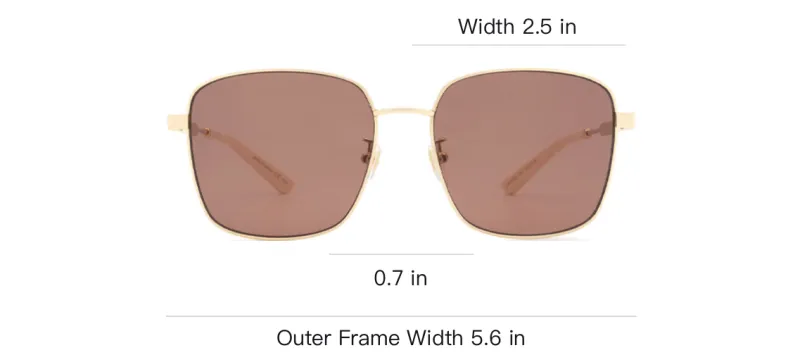 GUCCI Sunglasses Women's Dark Brown-4