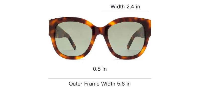 SAINT LAURENT Square Frame Sunglasses-4