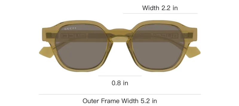 GUCCI Oval Frame Sunglasses-2