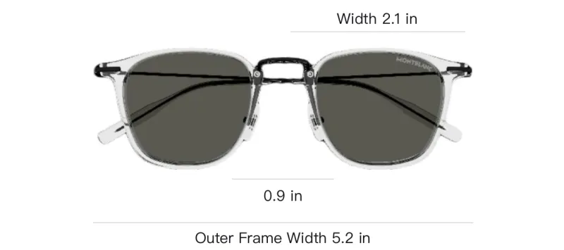 MONTBLANC Transparent Wayfarer frame Sunglasses-2