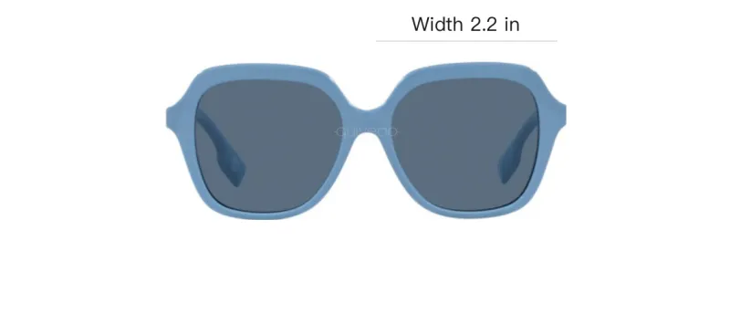 Burberry Injection Molded Irregular Shape Sunglasses Women's Blue-4