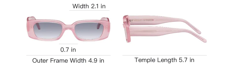 OUR LEGACY Rectangular Sunglasses Men's Pink-3