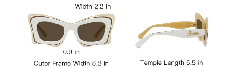 LOEWE Multilayer Butterfly Sunglasses-3