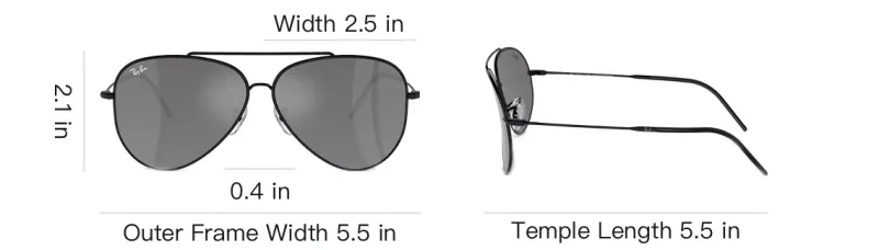 Ray Ban Aviator Frame Sunglasses-3