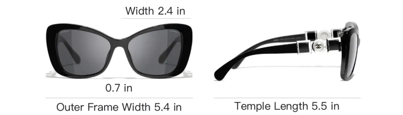 CHANEL Sunglasses Women's Black-5
