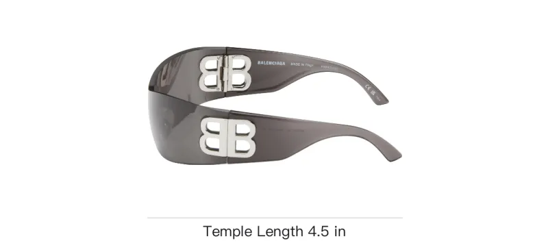 Balenciaga Shield Frame Logo Sunglasses-3