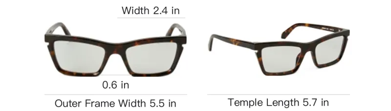 OFF WHITE Square frame Optical Glasses-4