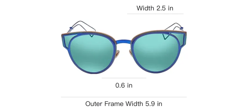 DIOR Sunglasses Women's Blue-2
