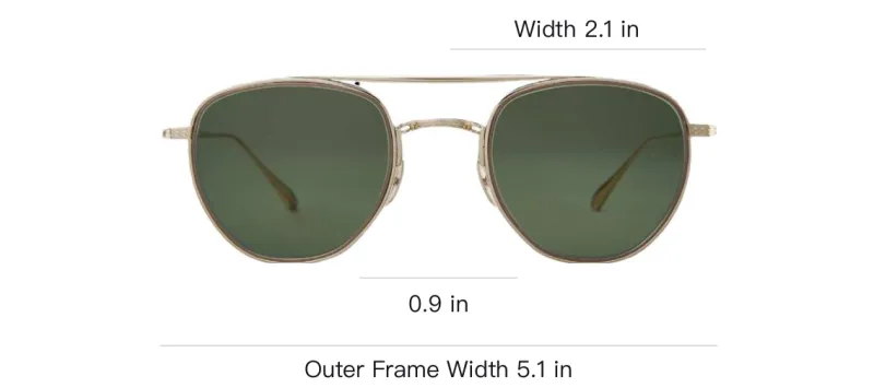 Mr Leight Roku Ii S Pilot frame Sunglasses-2