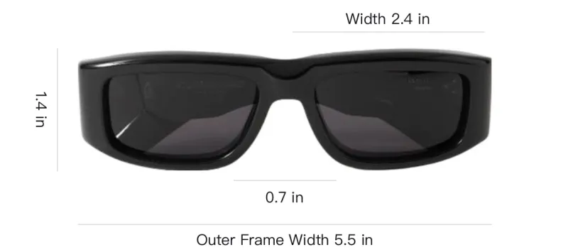 JACQUES MARIE MAGE Acetate Square Sunglasses Unisex Black-2