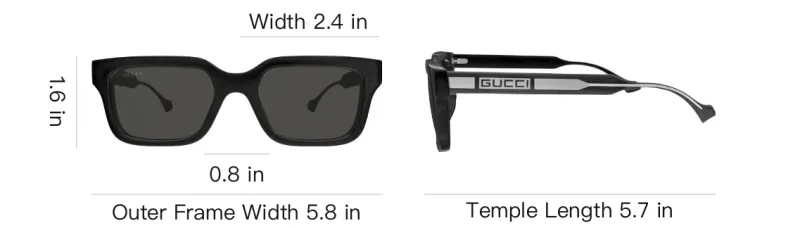 GUCCI Square Frame Sunglasses-3