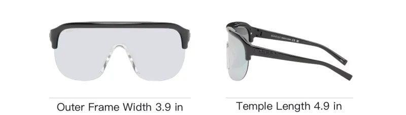 GUCCI GG1645S Over sized Frame Sunglasses-3