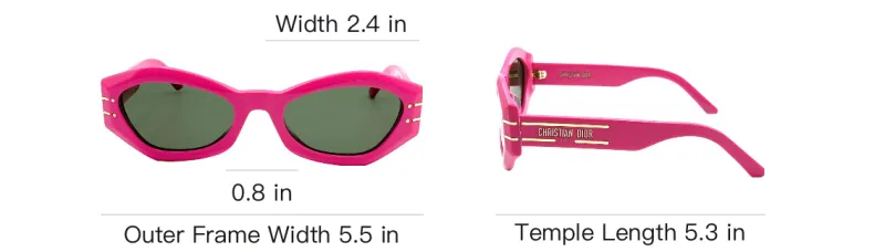 DIOR Sunglasses Unisex Pink-3