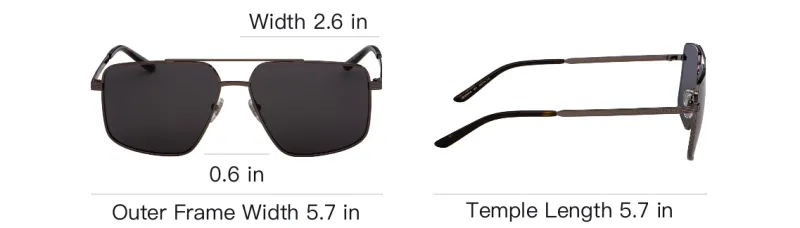 GUCCI Pilot frame Double bridge Sunglasses-3
