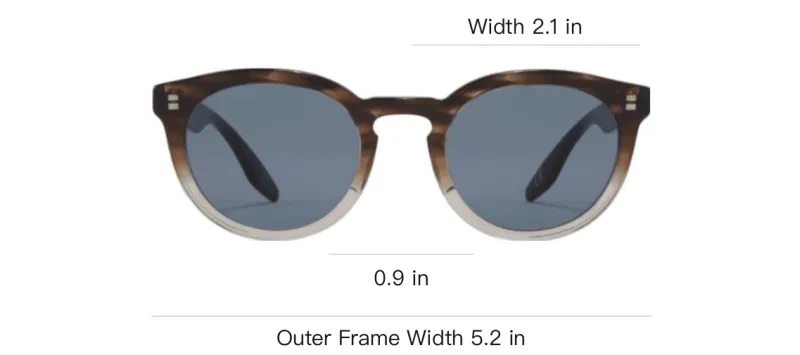BARTON PERREIRA Plastic Round Sunglasses Unisex Brown-2