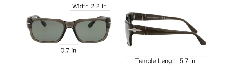PERSOL Rectangle frame Sunglasses-4