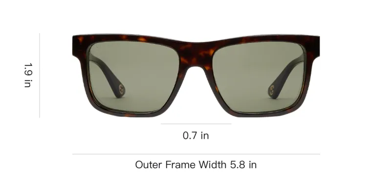 GUCCI Tortoiseshell Square frame Sunglasses-2
