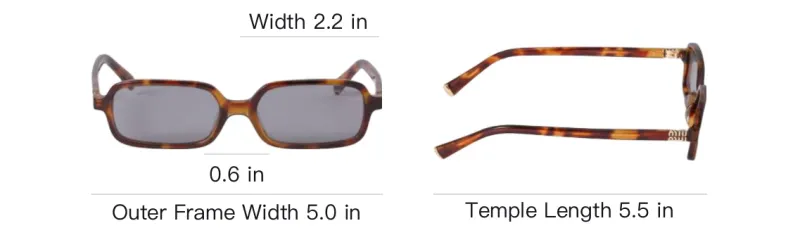 MIU MIU Acetate Rectangular Sunglasses Women's Dark Gray-4