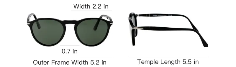 PERSOL Tortoiseshell effect Round frame Sunglasses-4
