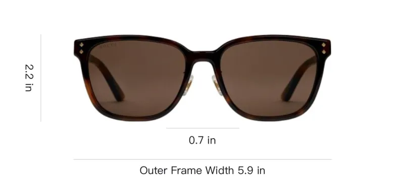 GUCCI Metal Acetate Square Sunglasses Men's Tortoiseshell-3