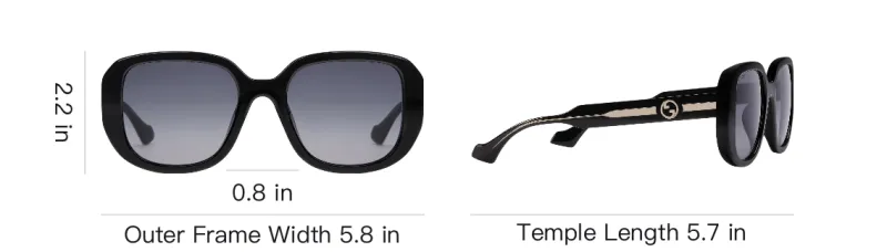 GUCCI Interlocking G Oversize frame Sunglasses-2