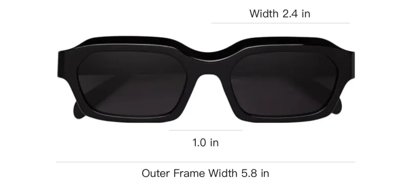 Retrosuperfuture Plate Frame Irregular Shape Sunglasses Unisex Black-3