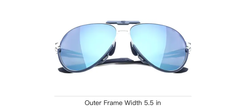 RUDY PROJECT TR/Memory Plastic Aviator Sunglasses Unisex Blue-3