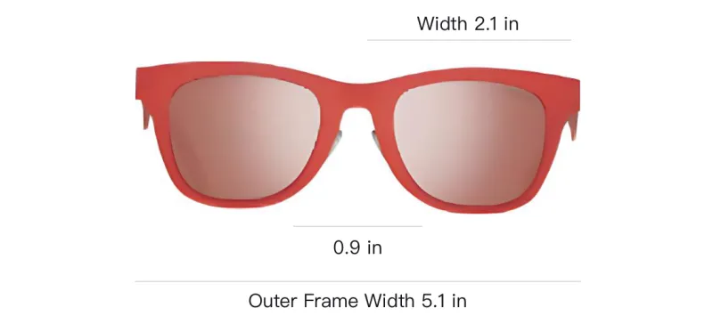 CARRERA Metal Rectangular Sunglasses Unisex Red-3