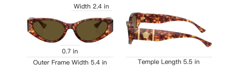 VERSACE Cat eye Frame Sunglasses-4