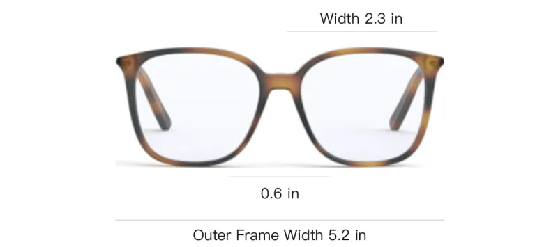 DIOR Plastic Square Sunglasses Unisex Brown-3