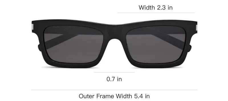 SAINT LAURENT Sl 461 Rectangular Frame Sunglasses-2
