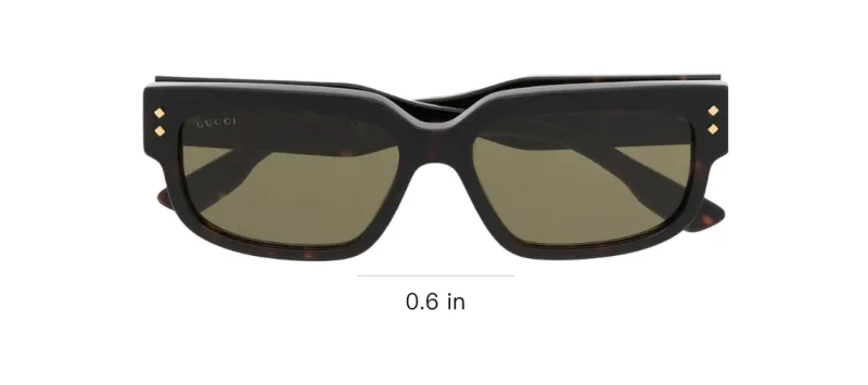 GUCCI Square Frame Acetate Sunglasses-2