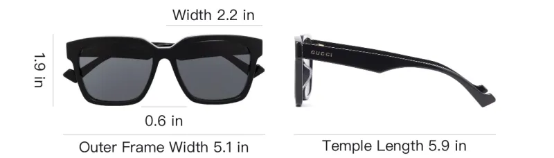 GUCCI Square Frame Sunglasses-6