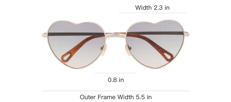 Chloé Eyewear Milane Heart-frame Sunglasses-2