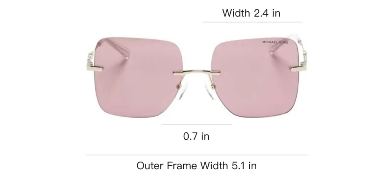 MICHAEL KORS Quebec Square frame Sunglasses-3